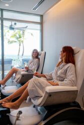 bridal party manicure and pedicure at elemara spa